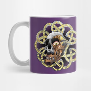 Bio-Mechanical Skull Knot Mug